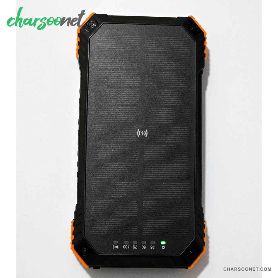 پاوربانک خورشیدی 20000 میلی آمپر Newvew