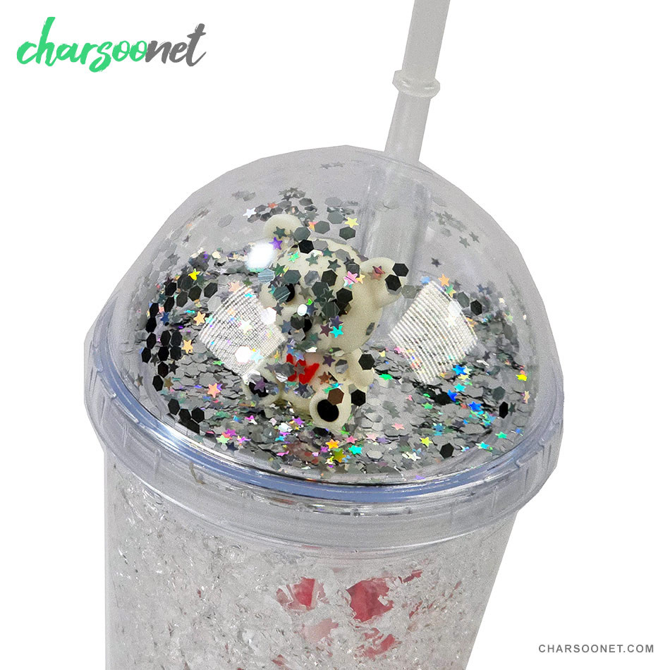 لیوان اسموتی نی دار درب جادویی گنبدی چراغ دار