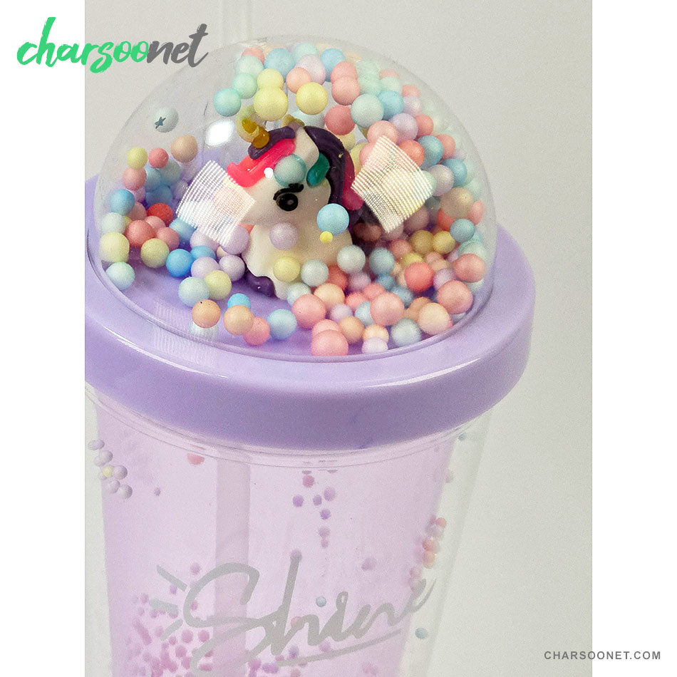 لیوان اسموتی نی دار درب جادویی گنبدی چراغ دار