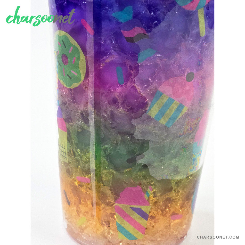 لیوان اسموتی نی دار درب جادویی گنبدی