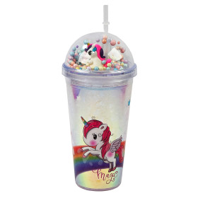 لیوان اسموتی نی دار درب جادویی گنبدی چراغ دار