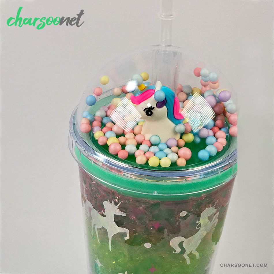 لیوان اسموتی نی دار درب جادویی گنبدی