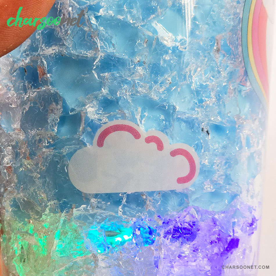 لیوان اسموتی نی دار درب جادویی گنبدی چراغ دار