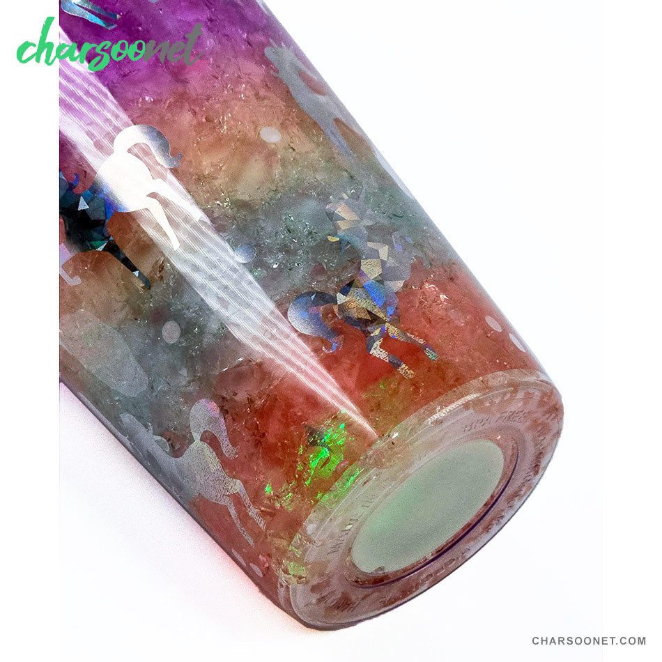 لیوان اسموتی نی دار درب جادویی گنبدی چراغ دار