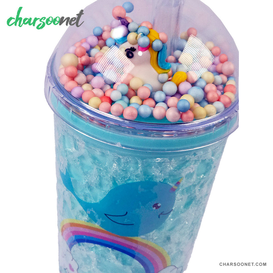 لیوان اسموتی نی دار درب جادویی گنبدی چراغ دار