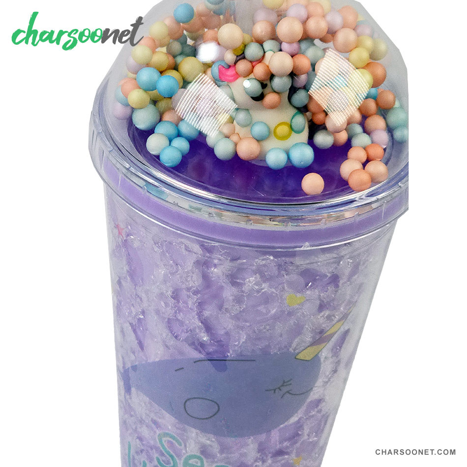 لیوان اسموتی نی دار درب جادویی گنبدی