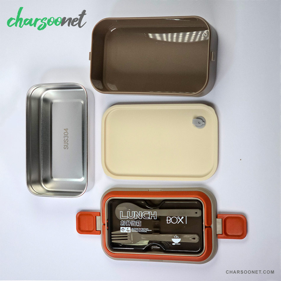 ظرف غذای 900 میلی لیتری استیل