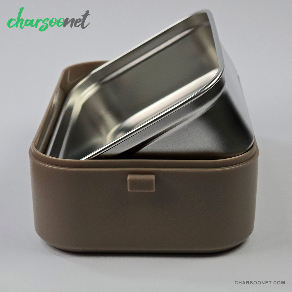 ظرف غذای 900 میلی لیتری استیل