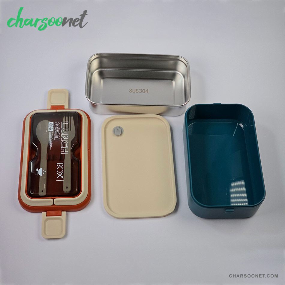 ظرف غذای 900 میلی لیتری داخل استیل