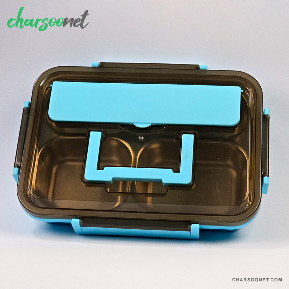 ظرف غذای چهار بخشی استیل