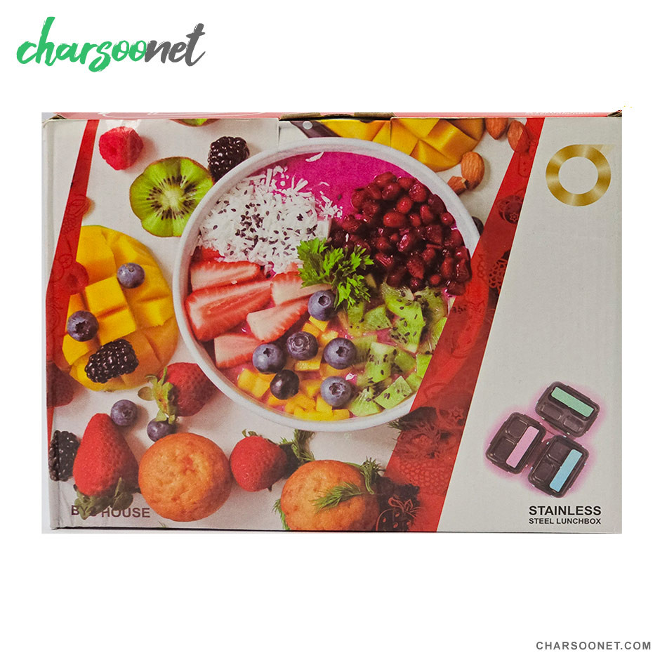 ظرف غذای چهار بخشی استیل ضدزنگ