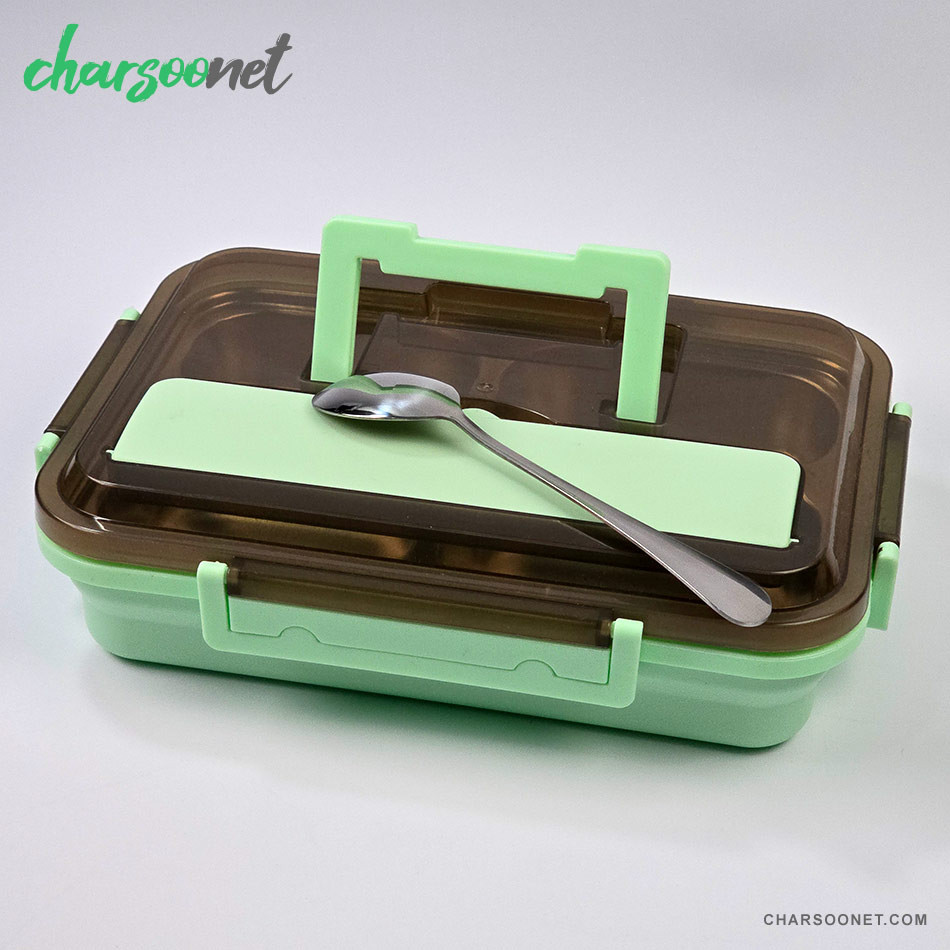 ظرف غذای چهار بخشی استیل ضدزنگ