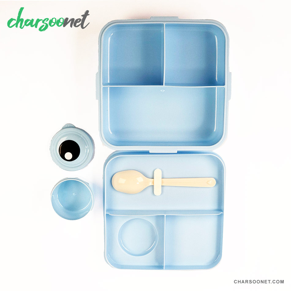 ظرف غذای کودک دو طبقه طرح جوجه