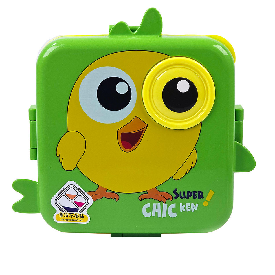 ظرف غذای کودک دو طبقه طرح جوجه