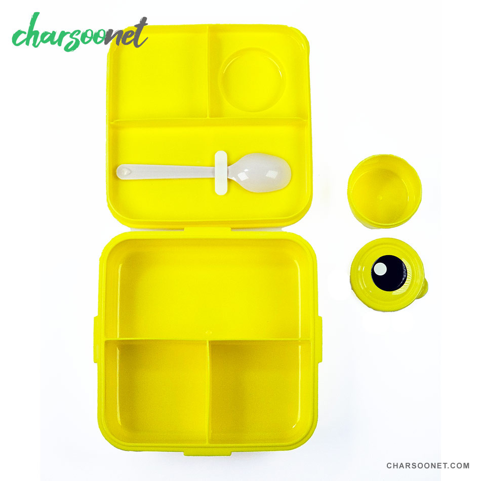 ظرف غذای کودک دو طبقه طرح جوجه