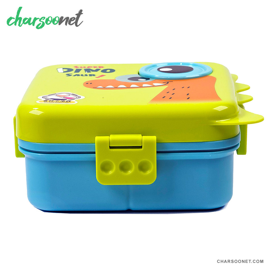 ظرف غذای کودک دو طبقه طرح دایناسور