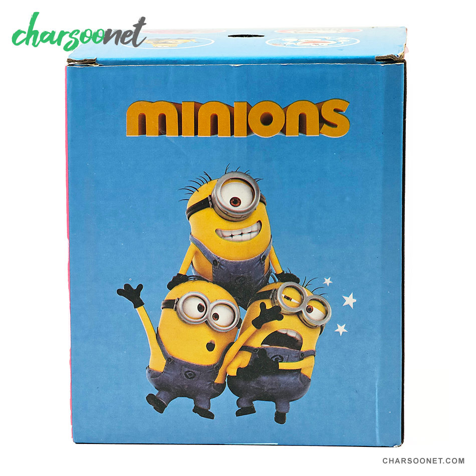 ظرف غذای کودک دو طبقه داخل استیل طرح مینیونها