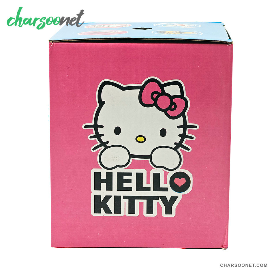 ظرف غذای کودک دو طبقه داخل استیل طرح کیتی