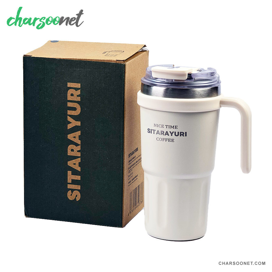 ماگ استیل دسته دار Sitarayuri ظرفیت 600 میلی لیتر