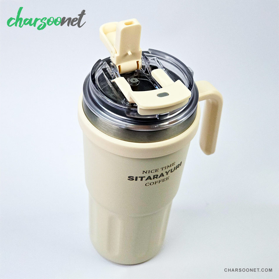 ماگ استیل دسته دار Sitarayuri ظرفیت 600 میلی لیتر