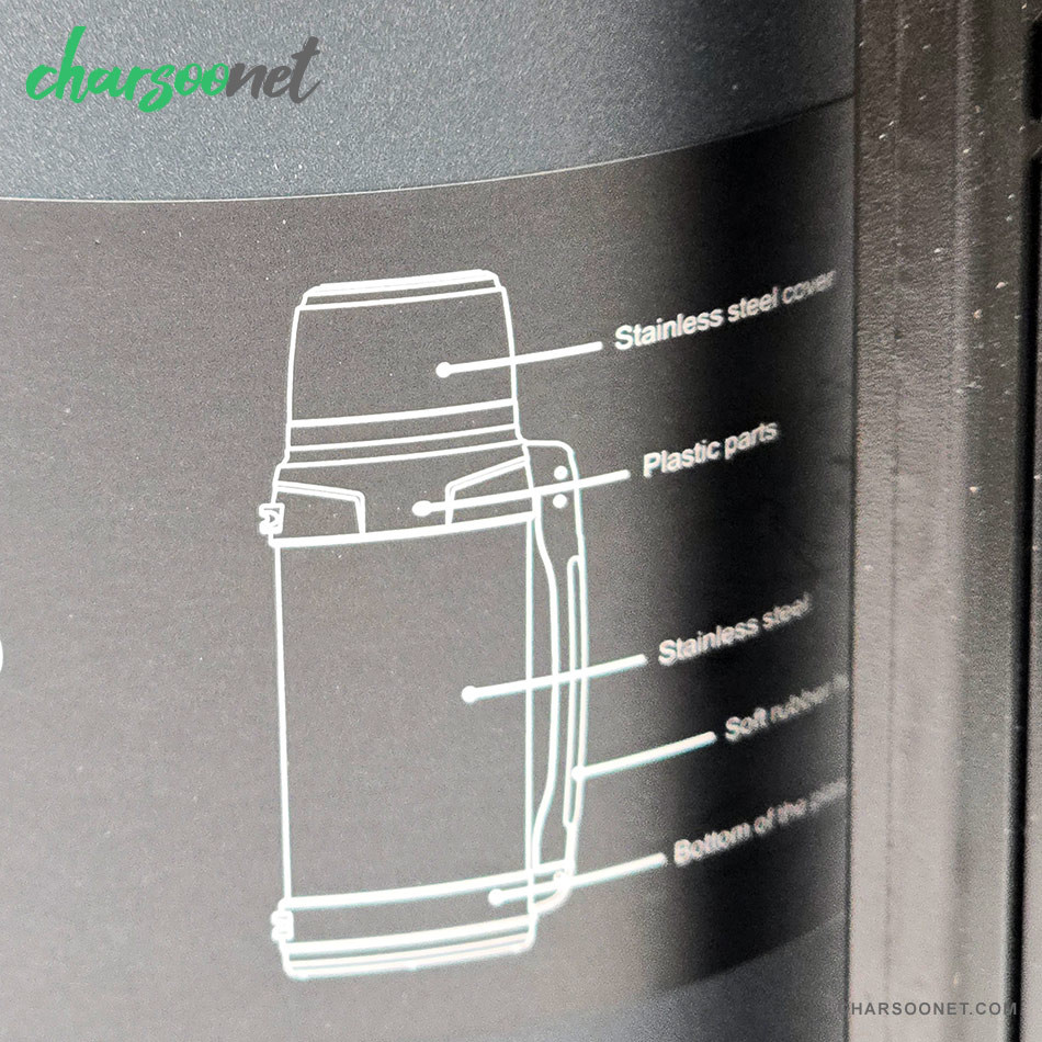 فلاسک استیل دوجداره YUBAO ظرفیت ۲ لیتر