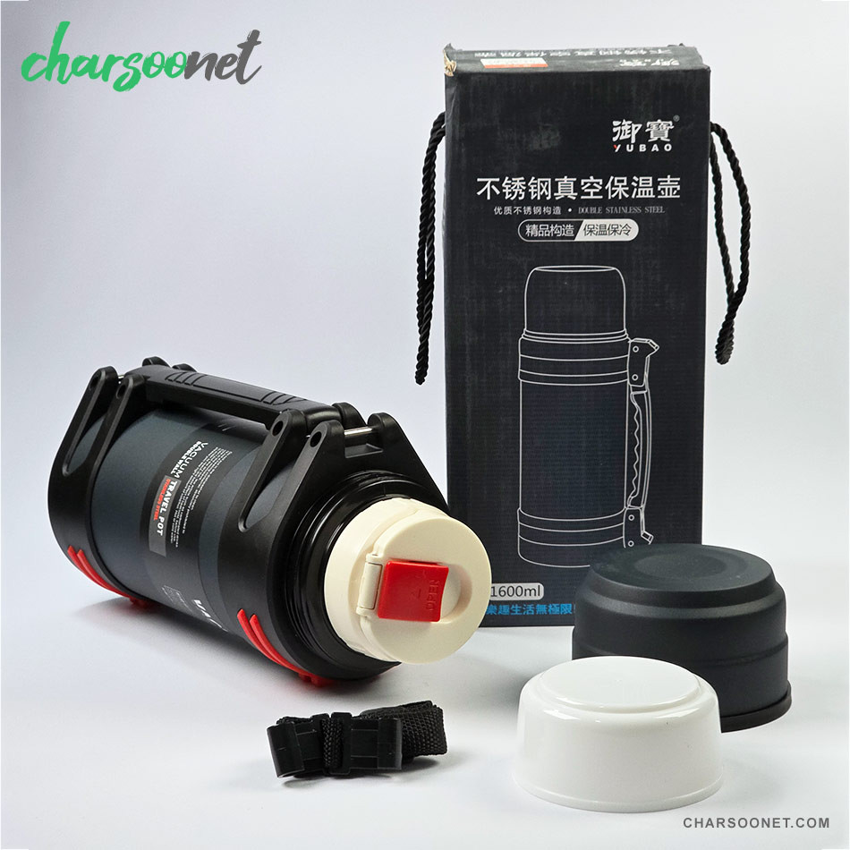 فلاسک استیل دوجداره YUBAO ظرفیت ۲ لیتر