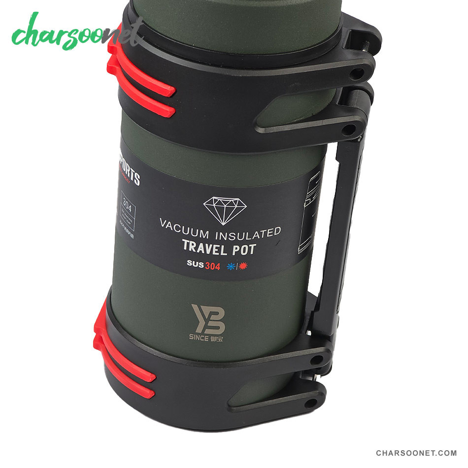 فلاسک تاکتیکال نظامی استیل دوجداره YUBAO ظرفیت ۲ لیتر