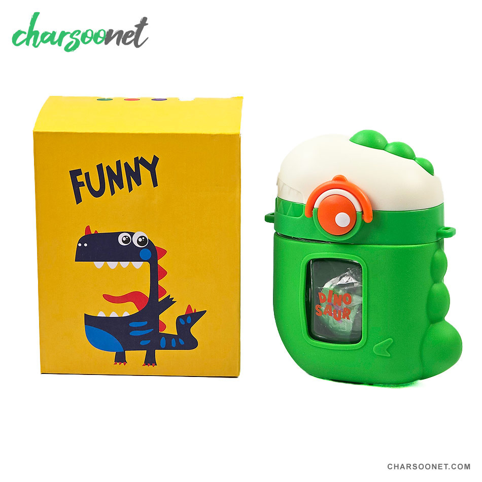 قمقمه بچه گانه طرح دایناسور 500 میلی لیتری