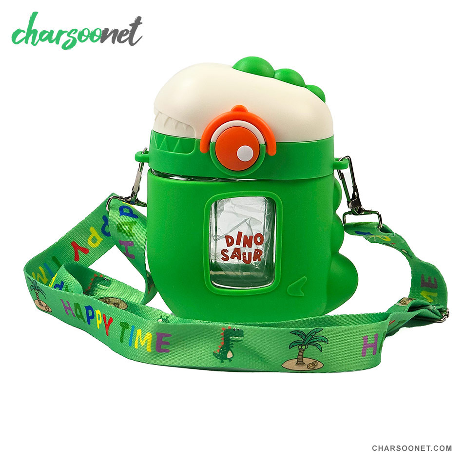 قمقمه بچه گانه طرح دایناسور 500 میلی لیتری