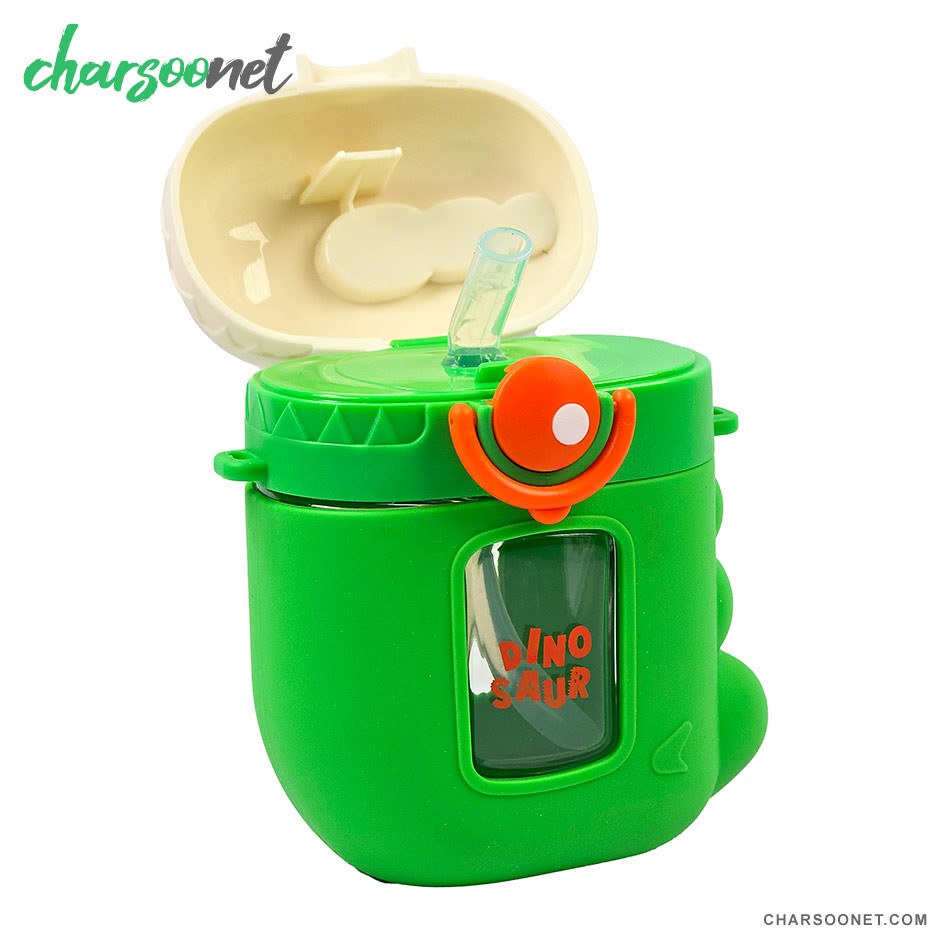 قمقمه بچه گانه طرح دایناسور 500 میلی لیتری