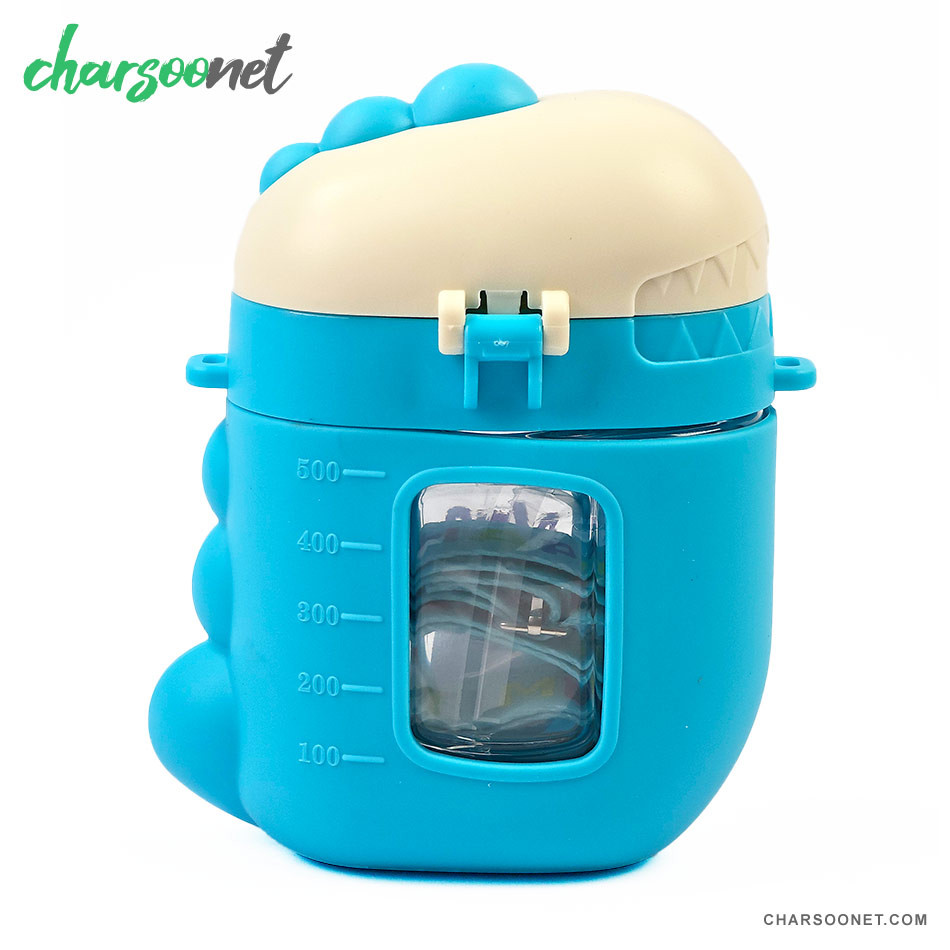 قمقمه بچه گانه طرح دایناسور 500 میلی لیتری