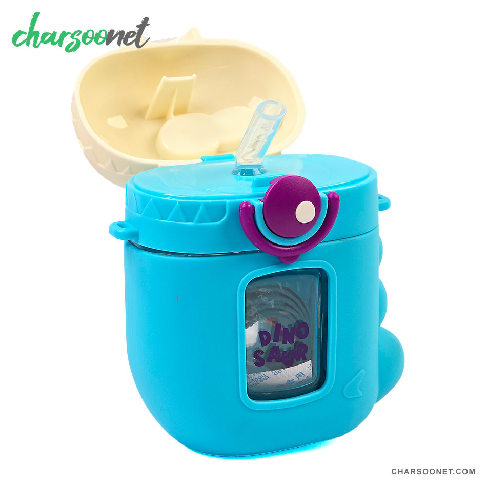 قمقمه بچه گانه طرح دایناسور 500 میلی لیتری