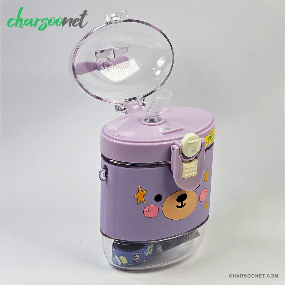 قمقمه 500 میلی لیتری بچه گانه طرح فانتزی هلیکوپتری