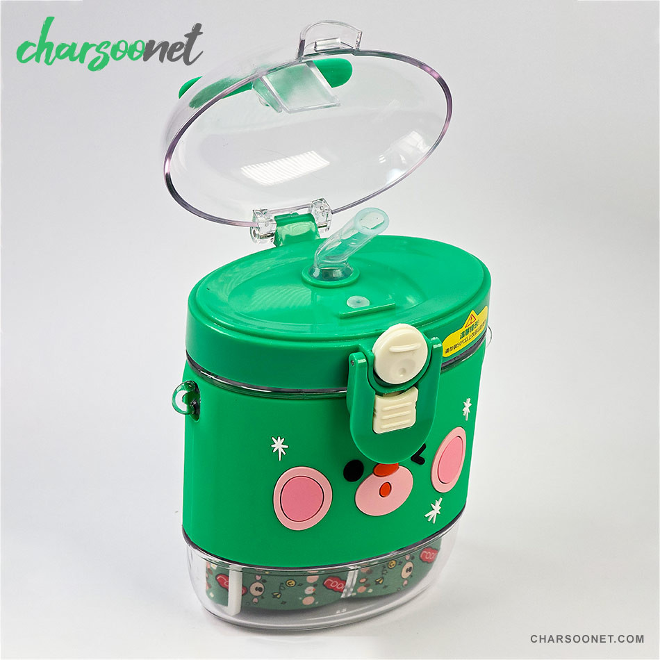 قمقمه 500 میلی لیتری بچه گانه طرح فانتزی هلیکوپتری