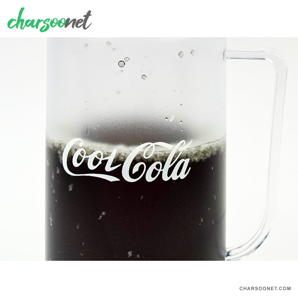 ماگ دوجداره دسته دار طرح کوکا