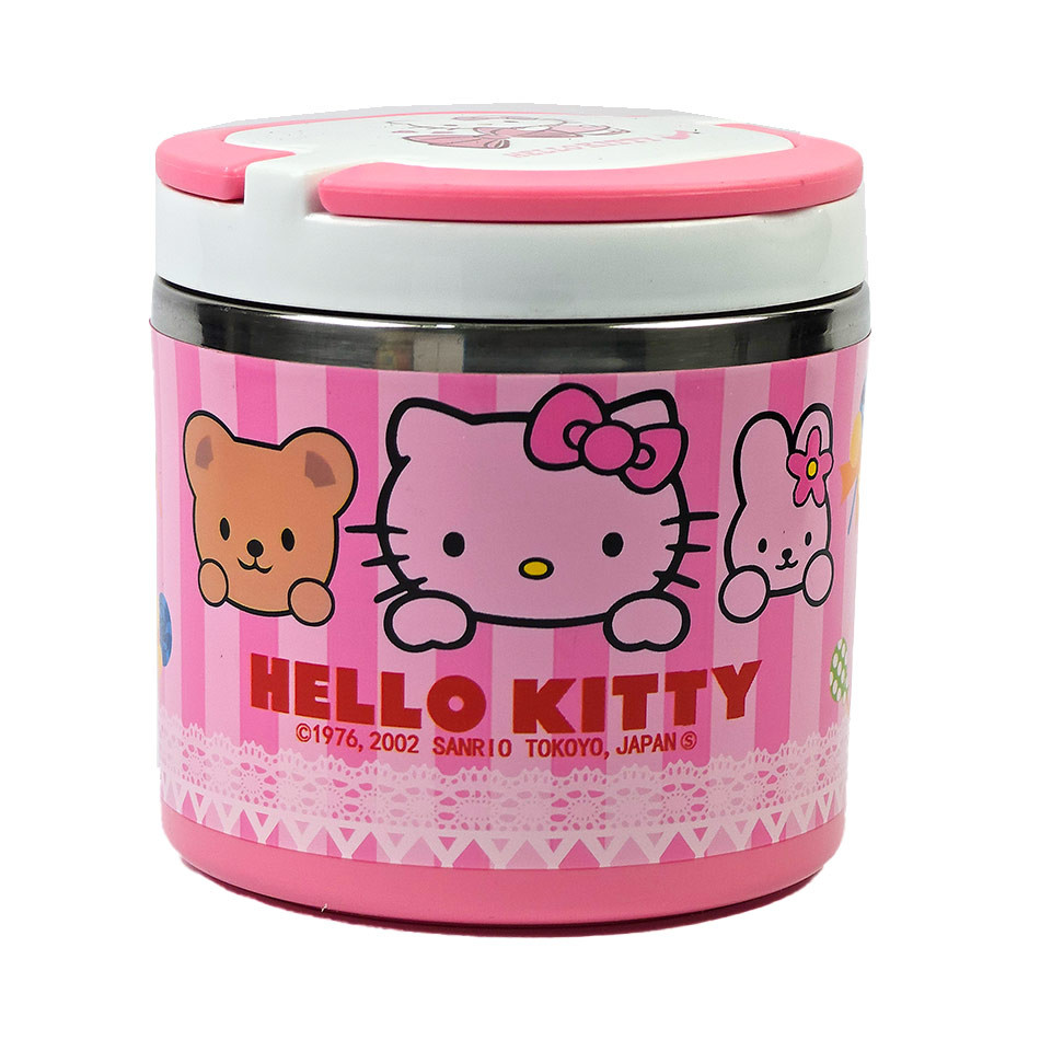 ظرف غذای کودک طرح کیتی داخل استیل