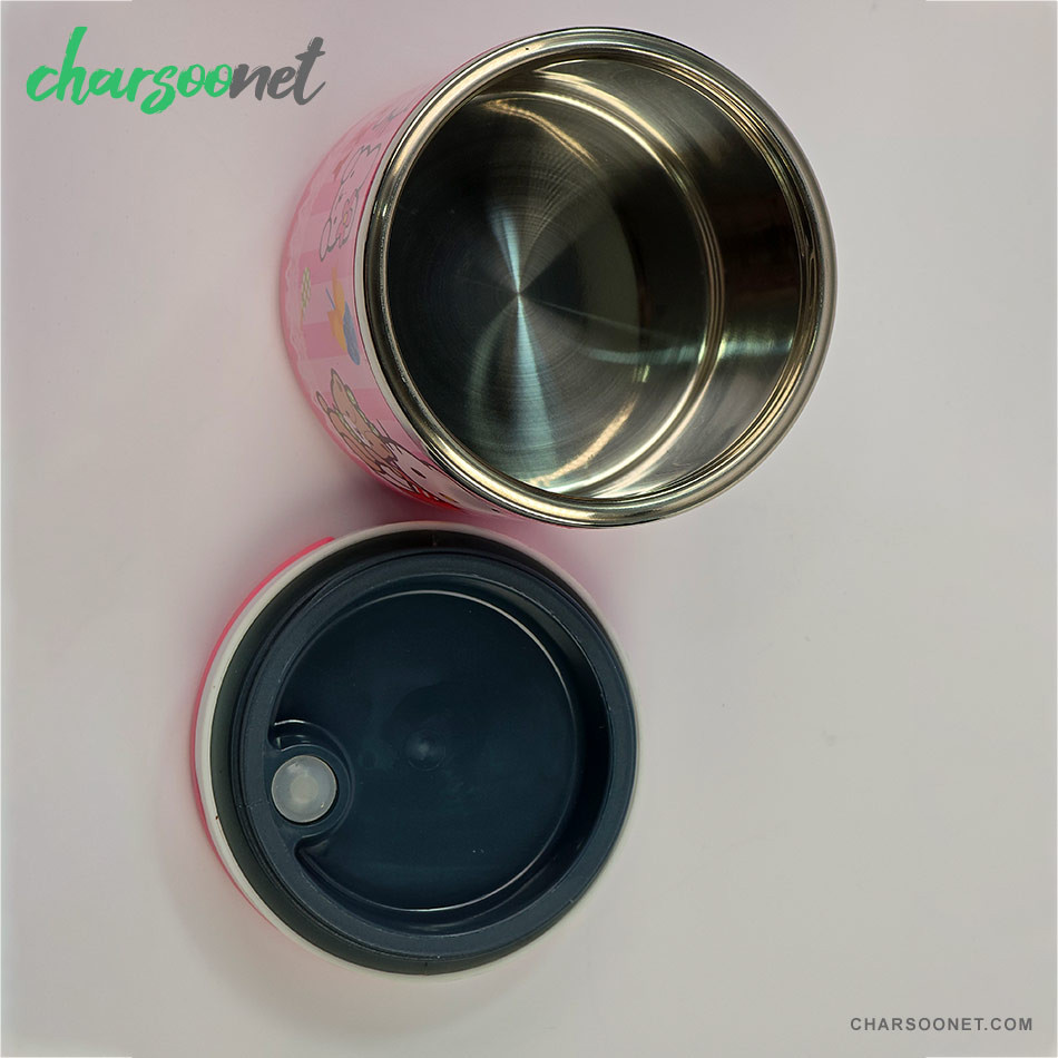 ظرف غذای کودک طرح کیتی داخل استیل