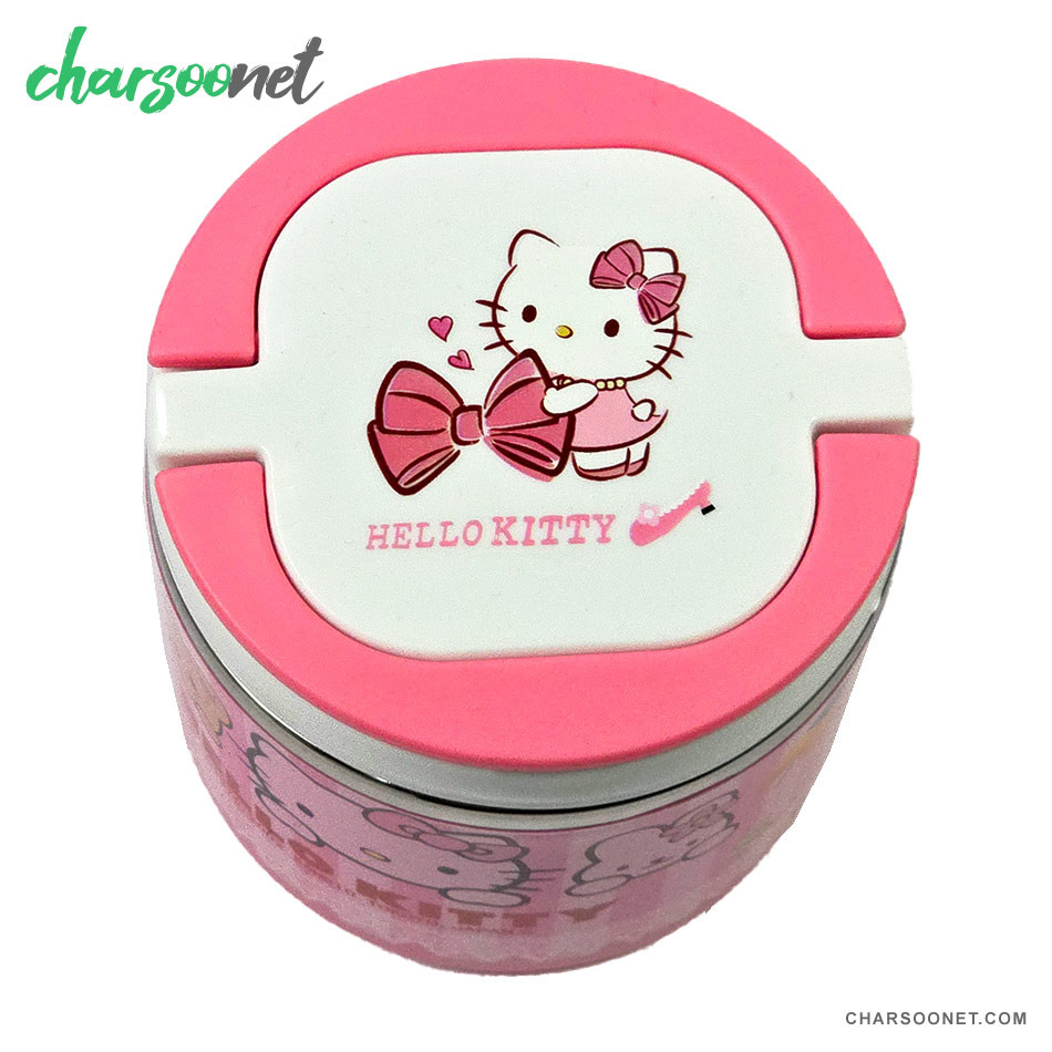 ظرف غذای کودک طرح کیتی داخل استیل