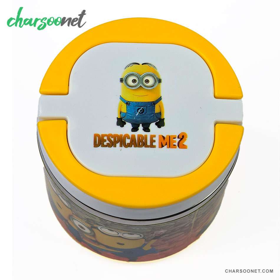 ظرف غذای کودک داخل استیل طرح مینیون ها