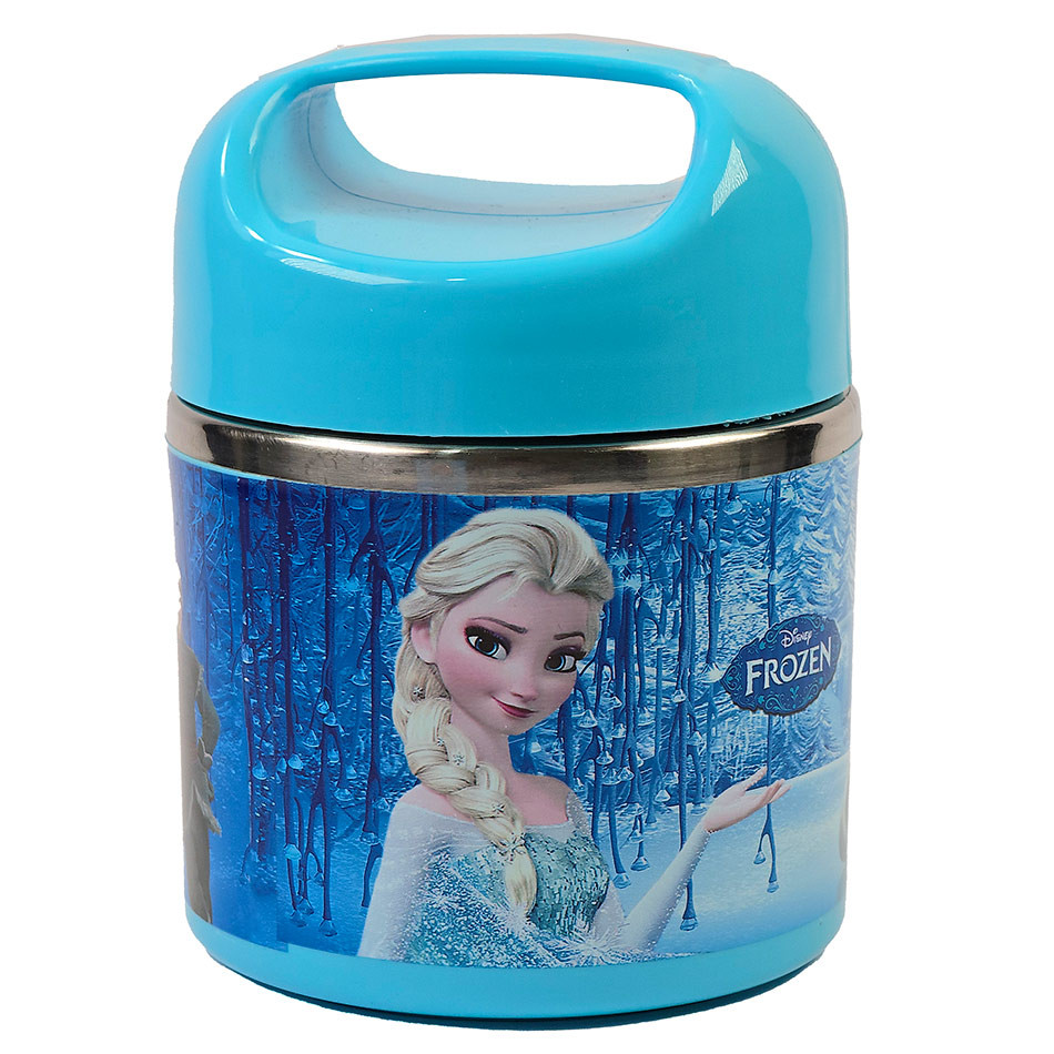 ظرف غذای کودک دسته دار داخل استیل طرح فروزن