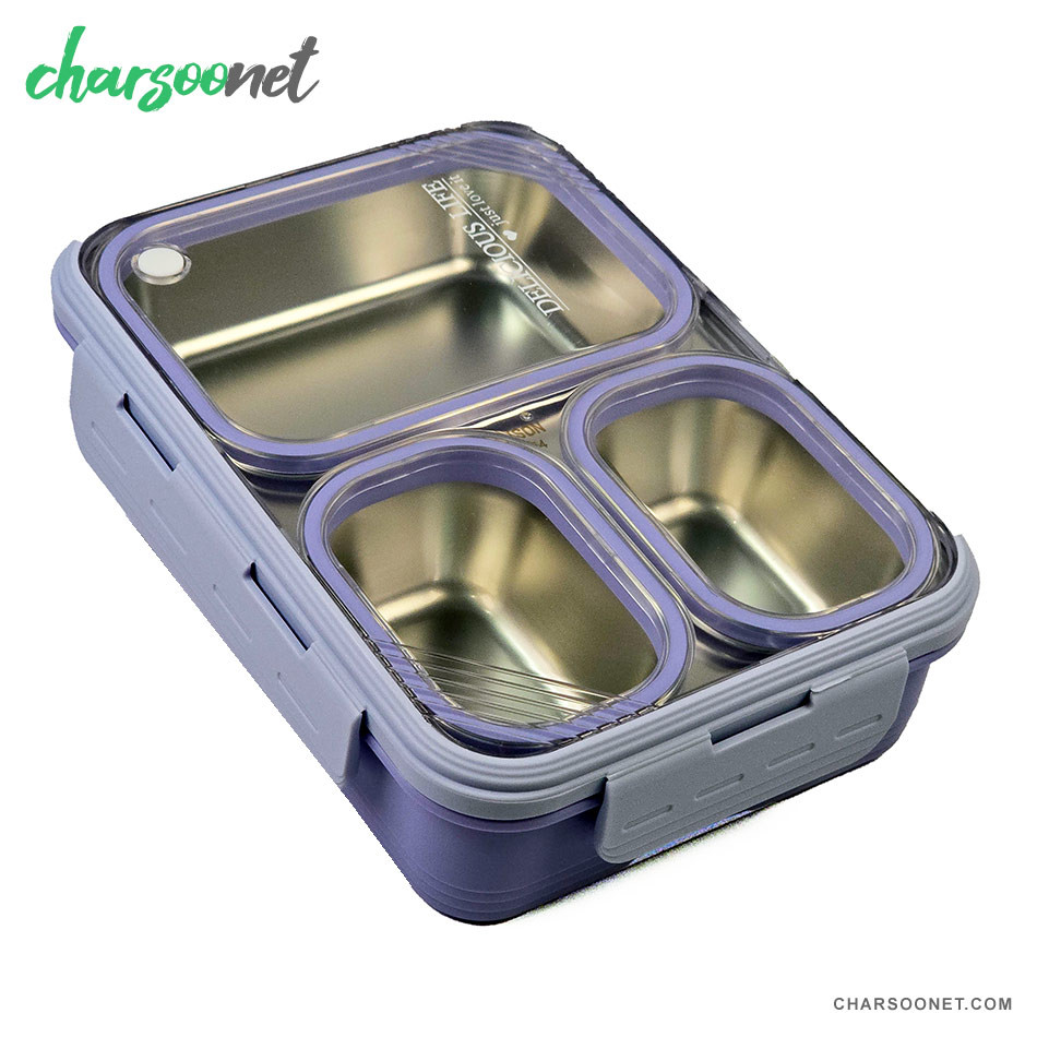 ظرف غذای استیل ضد نشت 850 میلی لیتری