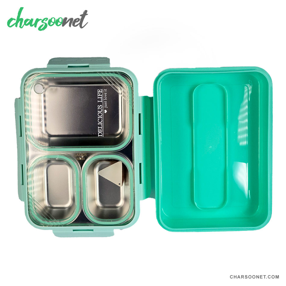 ظرف غذای استیل ضد نشت 850 میلی لیتری