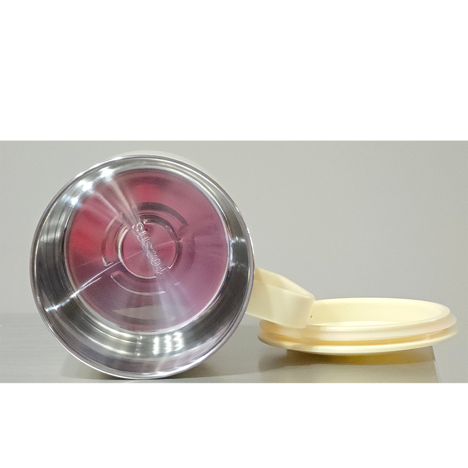 لیوان مسافرتی دسته دار 400میلی لیتری ضدزنگ استیل SUS304