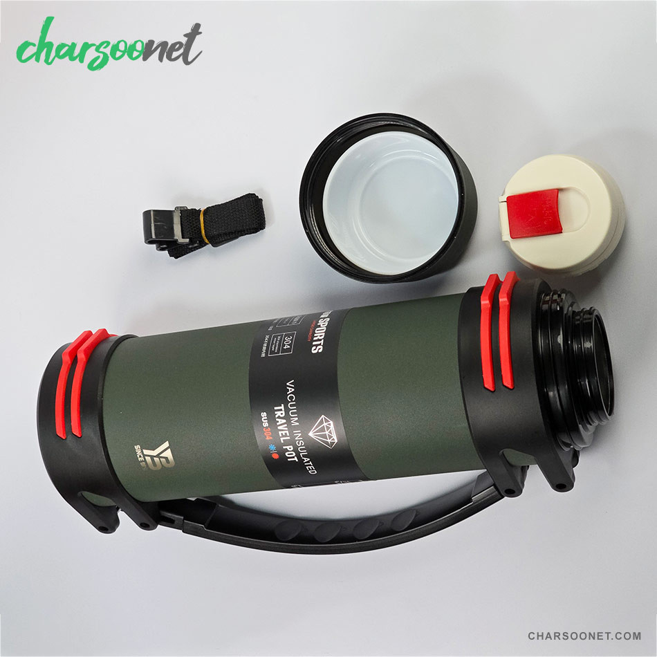 فلاسک استیل دوجداره YUBAO ظرفیت 1600 میلی لیتر