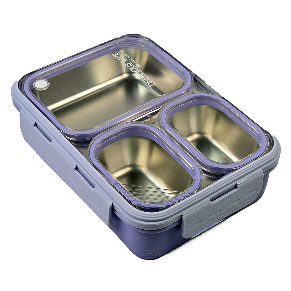 ظرف غذای استیل ضد نشت 850 میلی لیتری