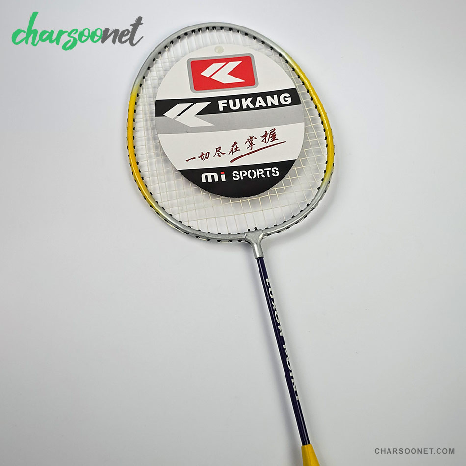 راکت بدمینتون حرفه ای دو عددی همراه کاور و توپ