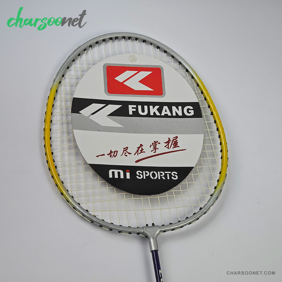 راکت بدمینتون حرفه ای دو عددی همراه کاور و توپ