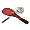 راکت بدمینتون حرفه ای دو عددی همراه کاور و توپ