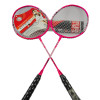 راکت بدمینتون دوعددی همراه کاور و 12عدد توپ