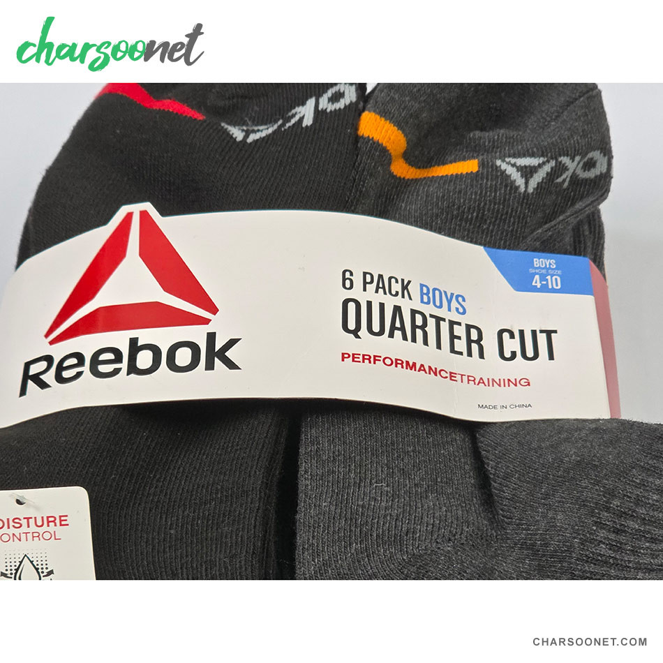 پک شش جفتی جوراب ریباک مناسب سایز پای 35 تا 40